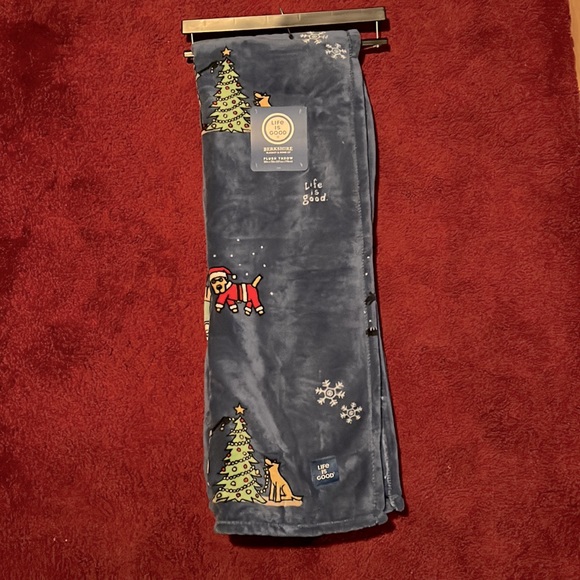Life Is Good Bedding Nwt Authentic Life Is Good Christmas Throw